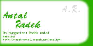 antal radek business card